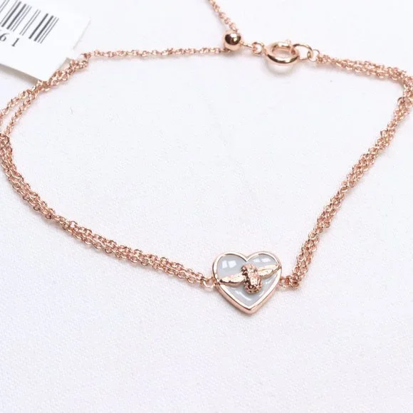 OLIVIA BURTON Jewelry Olivia Burton Rose Gold Tone Blue Enamel